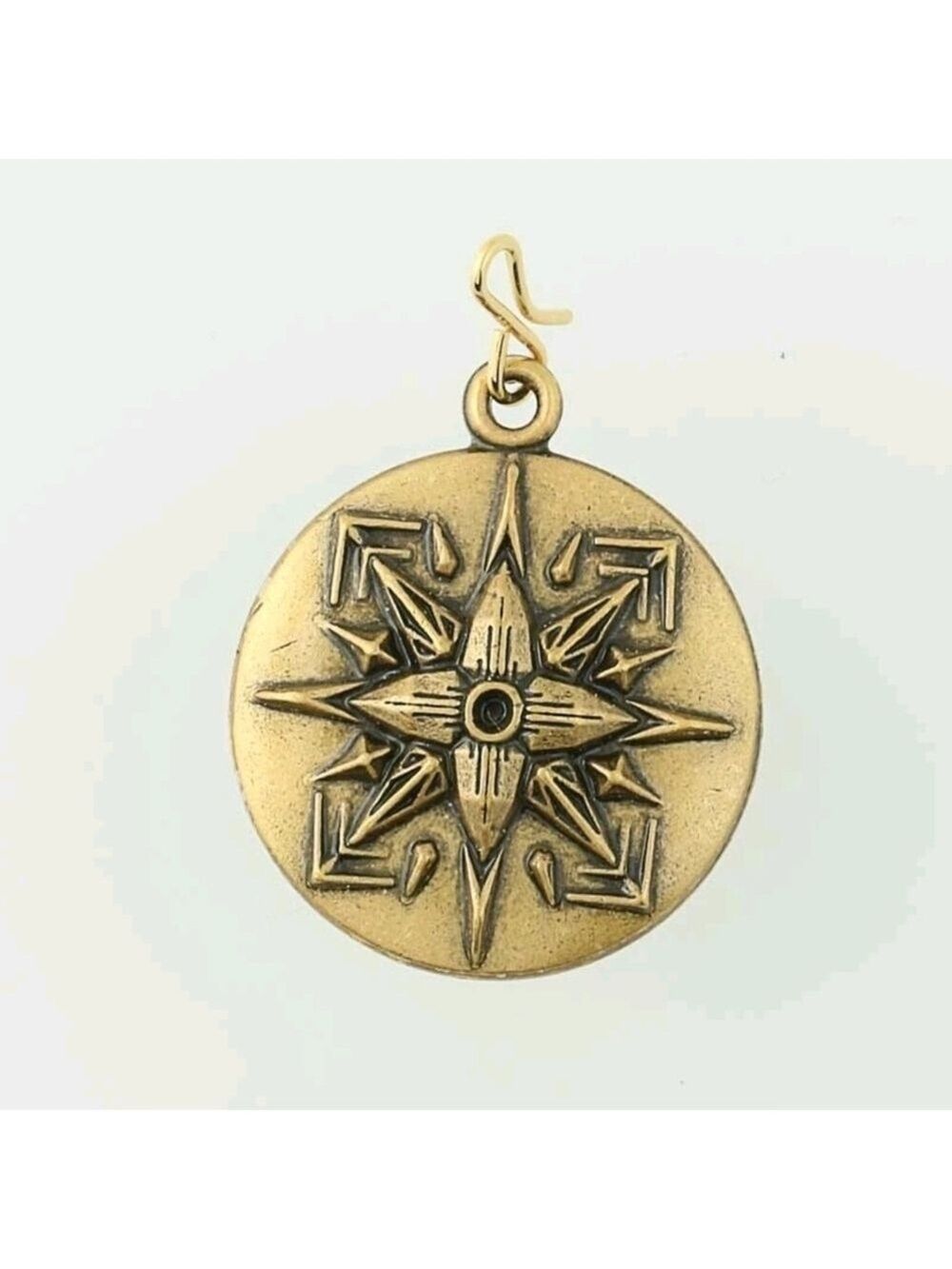 Alex and Ani Gold Rafaelian Charm Retired Healing Love Unity Star Compass New OS